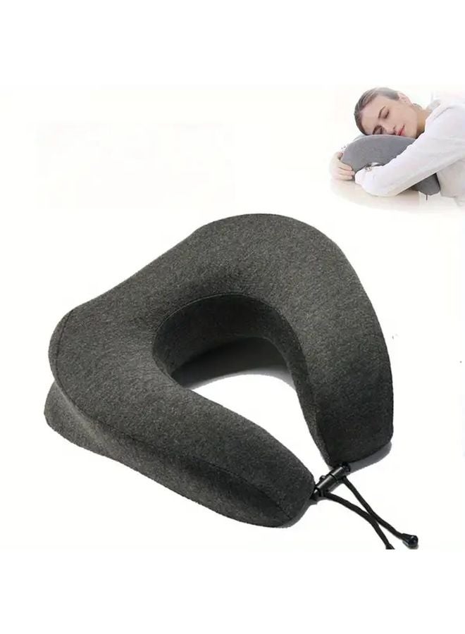 Gray Wedge Pillow For Side Stomach Sleeping Travel Office Noon Break - Image 1